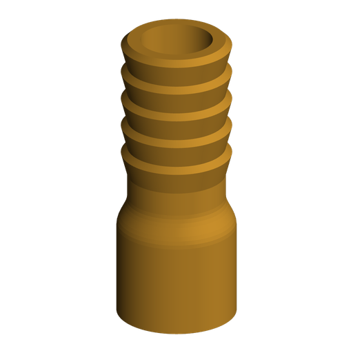 3/8" NPT Male to 13 mm Hose Barb Adapter