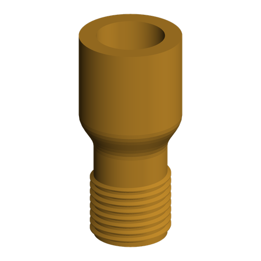 G1/8 BSPP Male to 12 mm Plain Pipe Adapter