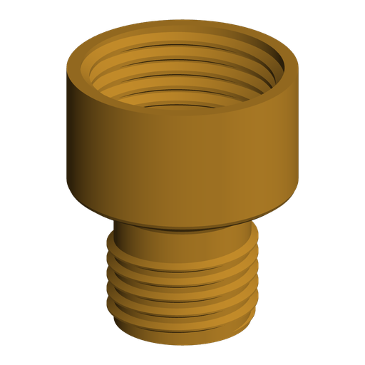 1/2" Garden Hose Male to 3/4" Garden Hose Female Adapter